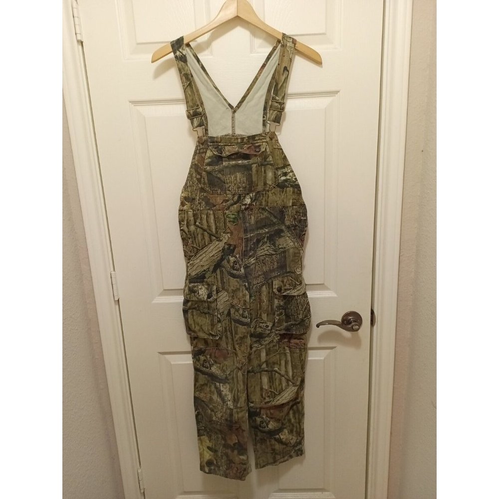 Girls Game Winner Cargo Bib Camo Overalls Size Large